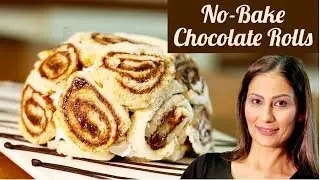 Chocolate Rolls with Nutella and Bread | Chef Meghna | Meghna's Food Magic | Swiss Roll
