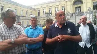 Patrick Franken et Serge Bousquet-Cassagne, à la sortie de l'audience