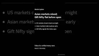 Mixed Asian Cues | Gift Nifty Shows What's Coming for Indian... Markets #GlobalMarkets