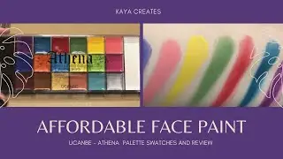 UCANBE ATHENA- Face Paint Palette Swatches And Honest Review! (AFFORDABLE)