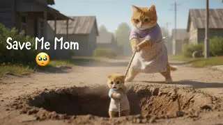 Mother Cat Saves Her Kitten from a Pit & Spends Quality Time Together 🐾❤️