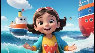 Ten Little Ships Sailing the Sea | Fun Counting Nursery Rhyme for Kids | Sail and Count Along