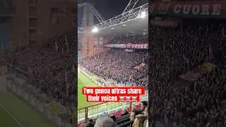 Pure Ultras Passion! Two Genoa Ultras Share One Voice in Incredible Chanting Moment