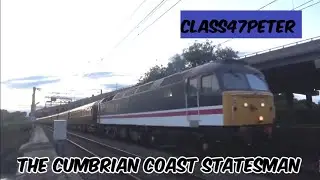 Intercity Swallow 47828 Hauling The Cumbrian Coast Statesman + 47805, Bescot Junction