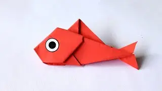 Креативные идеи для изготовления рыбок из бумаги | Рыбки оригами | Простые поделки из бумаги