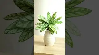 DIY Artificial plant that looks 💯% Real 😱 #viralshorts #diyplant #diyyoutubeshorts