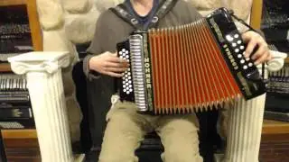 2439 - Black Hohner Corona II Classic Diatonic Accordion ADG MM 31 12 $995