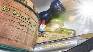 Shapton 12k Edge Test with Sebum Dark Lime and a Dovo Bismarck