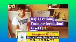 Number formation in Abacus tool.Day 1 Training #magicalbrain #abacusmaths #mentalcalculation #abacus