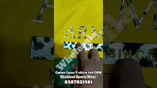 Premium quality Cotton Lycra T-shirts wholesale market | Branded Sports wear Cotton Lycra T-shirts 
