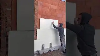 installation of polystyrene foam