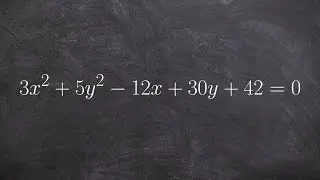 Graph an ellipse by first completing the square