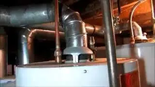 flue pipe never connected to gas waterheater