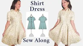 Сшейте платье-рубашку вместе со мной | Выкройка платья Delaney