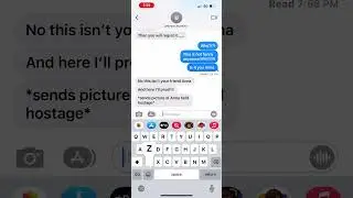 AN UNKNOWN NUMBER STARTED TO TEXT ME&hellip;&hellip;.. fake iMessage texting story!
