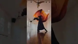 Learn silk fan with me - www.chrysalissilkstudies.com ✨ #flowartsmovement #flowarts #movementislife