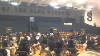 Student orchestra playing viva la vida