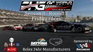 Gran Turismo 7 LIVE - PHG World Series - Season 3 Round 2 @ Daytona - Friday Races