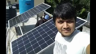 Loom Solar 375 Watt Mono Crystalline Panel Installation | How To Fix Solar Panels On Stand