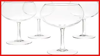 Great product -  Amazon Basics Red Wine Balloon Wine Glasses, 20-Ounce, Set of 4