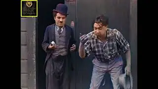 The Tramp (1915) | Charlie Chaplin Colorized Public Domain Silent Comedy Classic Restored