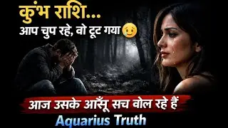 कुंभ राशि… आप चुप रहे, वो टूट गया 😔 | आज उसके आँसू सच बोल रहे हैं | Aquarius Truth