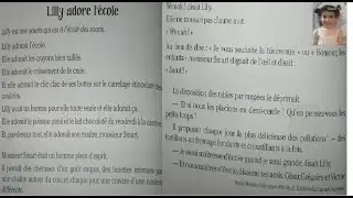 Lecture: Lilly adore l'école
