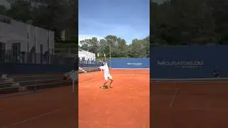 Tsitsipas&rsquo; raw power on court 💥