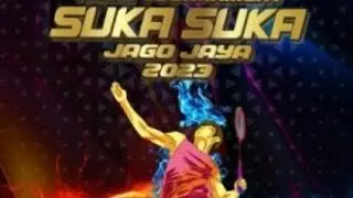 Barminton sedang live! Final  turnamen suka suka 2023 solo jawa tengah