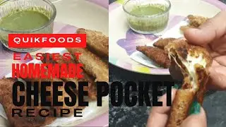 Crispy Creamy Cheese Pockets | Crispy Cheese Bread Pockets |Easy Snacks Recipe | Cheese Bread Pocket