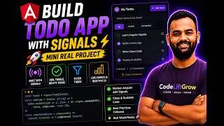 Build Todo App with Signals 🚀 Mini Real Project #angular #codeliftgrow