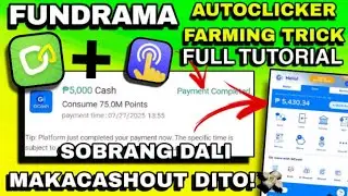FUNDRAMA APP AUTO CLICKER FARMING TRICK! SOBRANG BILIS MAKA-CASHOUT DITO (₱500-₱25,000) with PROOF