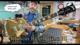 Установка колков Kluson Revolution Locking на Gibson Les Paul Goldtop 50-х годов выпуска 2021 года.