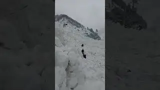 Glacier on Road,Kalam