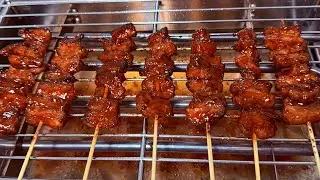 Filipino Pork Barbecue using Portable Barbecue Grill (Indoor)