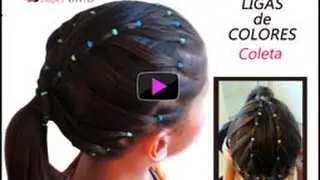 Peinados infantiles, para fiesta paso a Paso. Trenzas y Peinados.