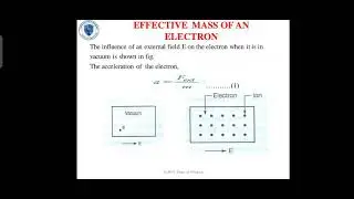 effective mass of an electron