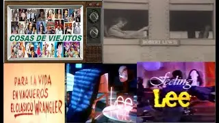 Jeans  Robert Lewis 1976, Wrangler 1980 y Lee 1984 -1989.