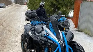 Brp renegade 1000 vs outlander 1000 (зимняя катка)