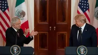 L&oacute;pez Obrador y Trump, halagos entre amigos en la Casa Blanca