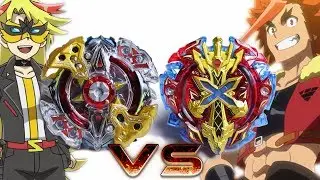 GALAXY ZEUS vs XENO XCALIBUR | Beyblade Burst Battle ベイブレードバースト