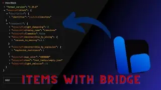 How to make Items with Bridge V2