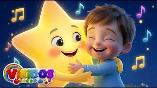 Twinkle Twinkle Little Star ⭐🎶 | Nursery Rhymes for Babies & Toddlers | @VIKIDOS_songs