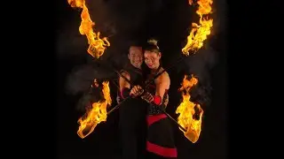 The Allure. Fire staff duet