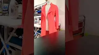 Progress on bright coat! Butterick B6497.