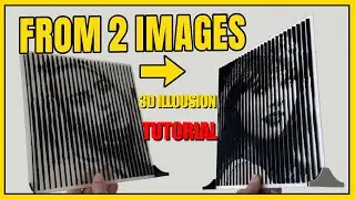 Tutorial | Mind-Blowing 3D Illusion from 2 Images | Create Optical Art with SketchUp + Free Tools!