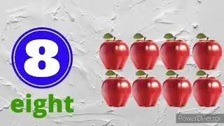 How to learn numbers? From 1 till 10. From one till ten. Learning numbers with fruits.