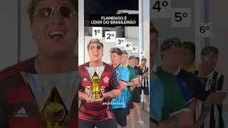 FLAMENGO &Eacute; L&Iacute;DER DO BRASILEIR&Atilde;O!! #futebol #flamengo