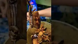 Desi🦀Crabs 😋very tasty❤️            #crabs #khekda #villagefood #viralshorts