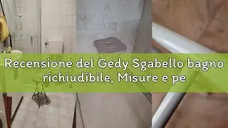 Recensione del Gedy Sgabello bagno richiudibile, Misure e peso: 46,5X26X28 CM & 1,156 KG, Sgabello r